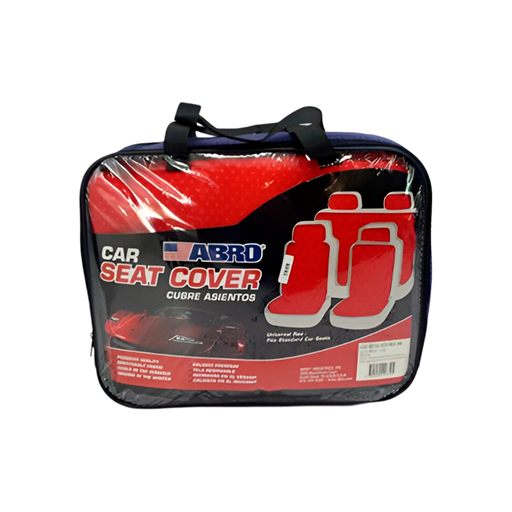 [92810] Forro asiento carro 10pc csc28756 negro/rojo