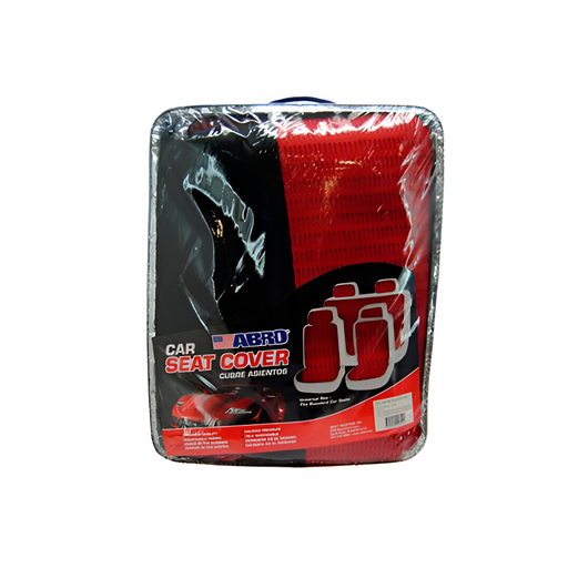 [92816] Forro asiento carro 10pc csc28758 negro/rojo