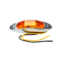 Lampara lateral led base cromo pulido ul168100 ambar