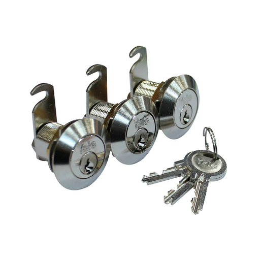 [89720] Llavin carro 3pc yale 10490 895 niquelado