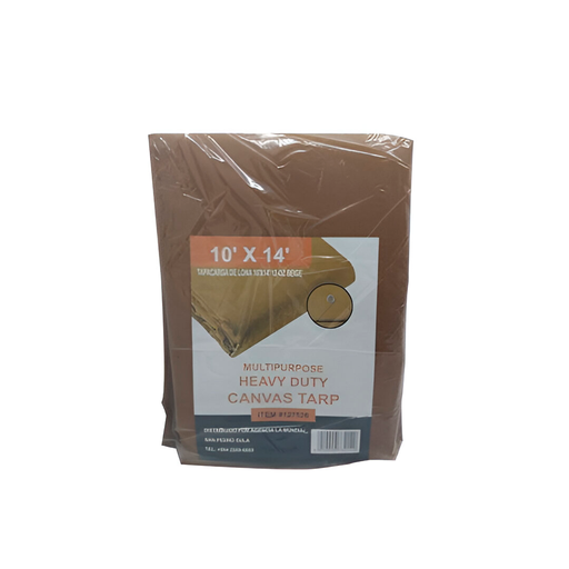 [127526] Tapacarga de lona 10'x14' 12-oz beige