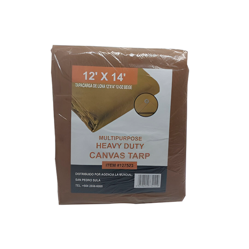 [127523] Tapacarga de lona 12'x14' 12-oz beige