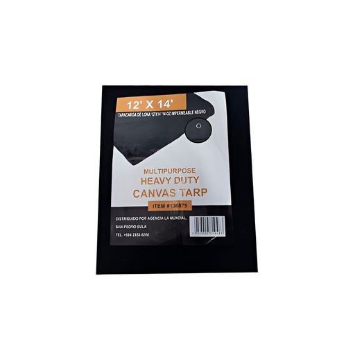 [136875] Tapacarga de lona 12'x14' 14-oz negro
