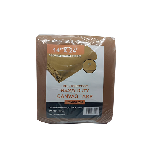 [127536] Tapacarga de lona 14'x24' 12-oz beige