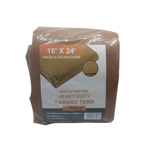 [127525] Tapacarga de lona 16'x24' 12-oz beige