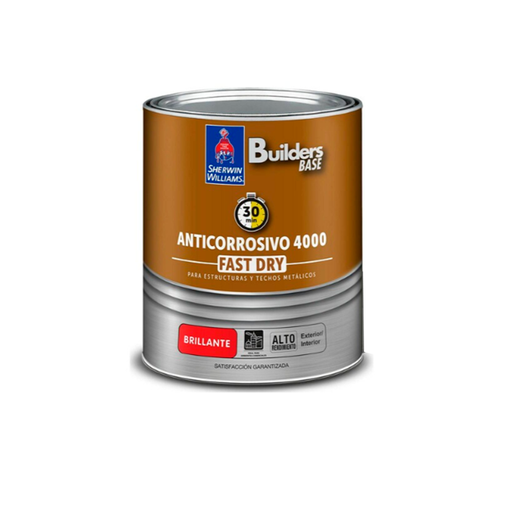 [131234] Base buiders anticorrosivo 1/4-galon sherwin williams 4000 gris brillante