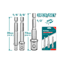 Adaptador cubo hexagonal 3pc total tac273651