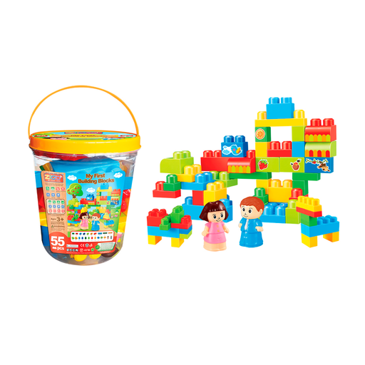 [103803] Juguete armar 55pc block jm13704 varios colores