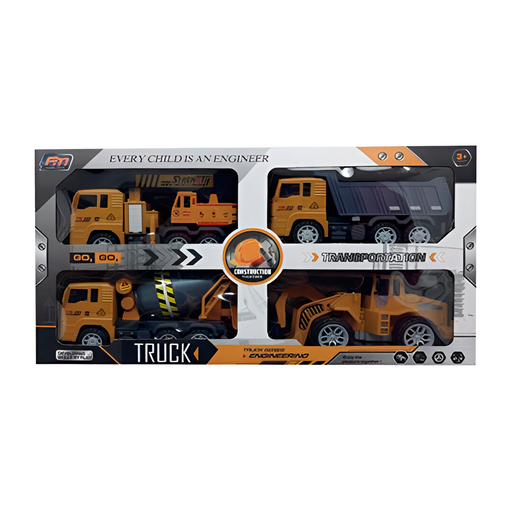 [134420] Juguete carro construccion truck 4pc 738835