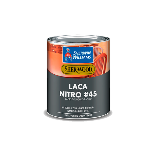 [104380] Laca nitro para madera 1/4-galon sherwin williams brillante #45