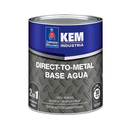 Kem direct-to-metal base agua 1/4-galon sherwin williams gris mate