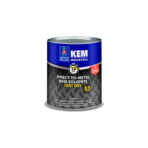 [99441] Kem direct-to-metal base agua 1/4-galon sherwin williams rojo teja mate