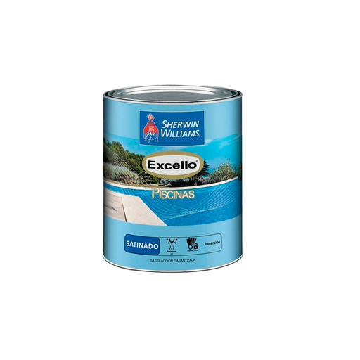 [88970] Pintura para piscina 1/4-galon a5l25 sherwin williams azul cristal