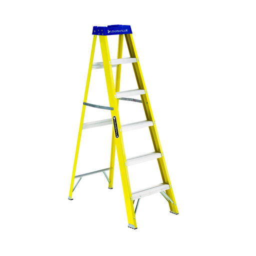 [24923] Escalera fibra vidrio tipo a 6' fs2006 amarillo