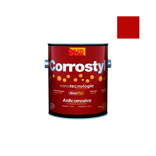 [103020] Anticorrosivo corrostyl agua 1/4gln rojo teja