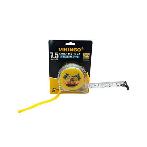 [87118] Cinta metrica 7.5mtx1" vik mtt75 transparente