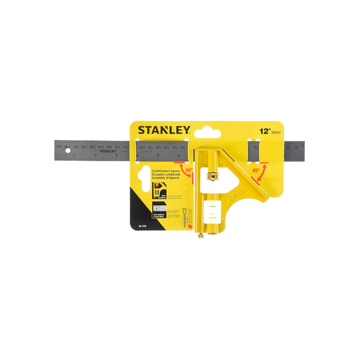 [37130] Escuadra carpintero 12" con burbuja 46-028 st