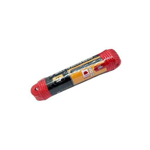 [128025] Lazo poly 3/8"x30m multfuncional 16 hilos rojo