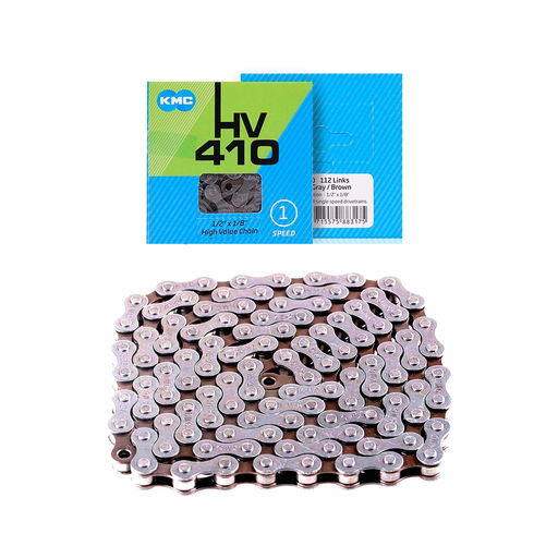 [252] Cadena bicicleta 28/bmx 1/2x1/8x114l 410 gris/marron