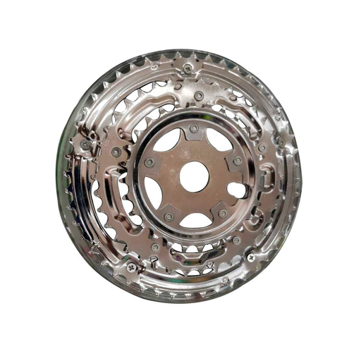 [74062] Catarina triple 28x38x48t s/v js-cw014 cromo pulido