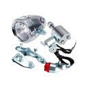 Juego luz para bicicleta con dinamo 12v 6w 6pc s48