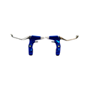 Manecilla bicicleta mtb aluminio l-12v rojo/azul