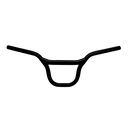 Manubrio bmx 22.2x620mm negro