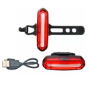 Reflector bicicleta stop recarg jy-6055t rojo