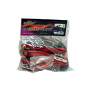 Espuela bicicleta mtb tipo v aluminio rojo