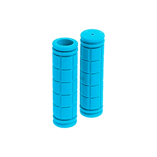 [97051] Guante bicicleta 114mm hule decoracion cuadros azul claro