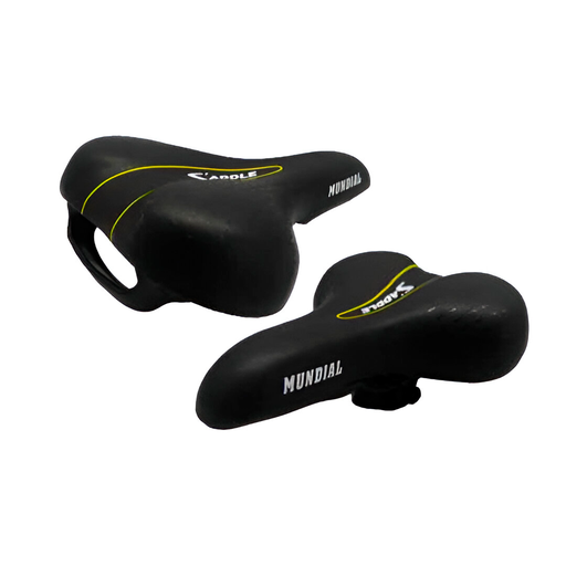 [94699] Montura bicicleta saddle az-6026 t-02 negro/amarilla