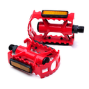 Pedal bicicleta aluminio 1/2" con balin rojo