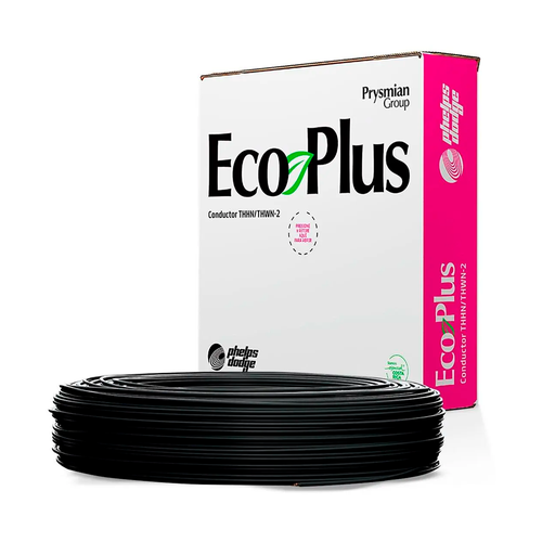 [6332] Cable electricidad 14 awg 7h thhn negro 328' phelp