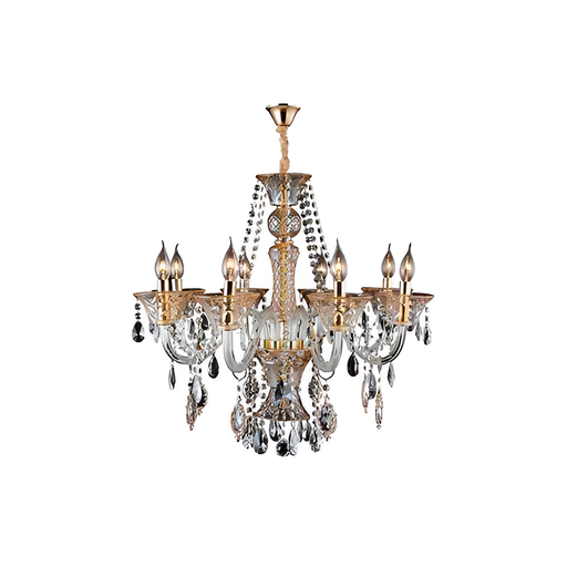 [95344] Lampara colgar cristal 8l e14 40w 3017ch