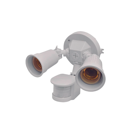 [78123] Lampara reflector 2-l con sen 110-130v blanco