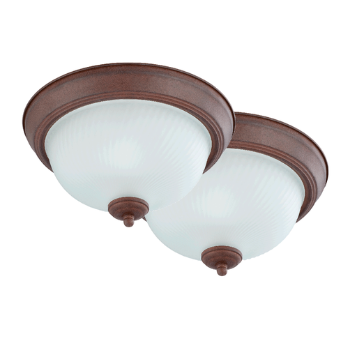 [23605] Lampara techo 1l westing 2p38120 cafe vidrio blanco