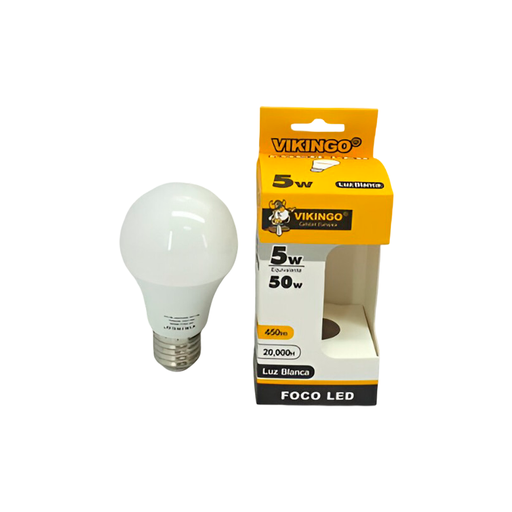 [87164] Bombillo led 5w 6500k vikingo ll-5 blanco