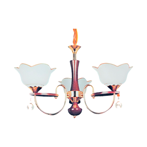 [87300] Lampara colgar 3l mundi d-613183 dorado/madera