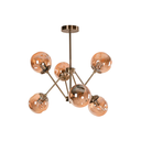 Lampara colgar 6l 40w designer 22701-3 bronce