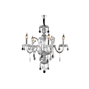 Lampara colgar cristal 5l e14 40w 3010tr transparente