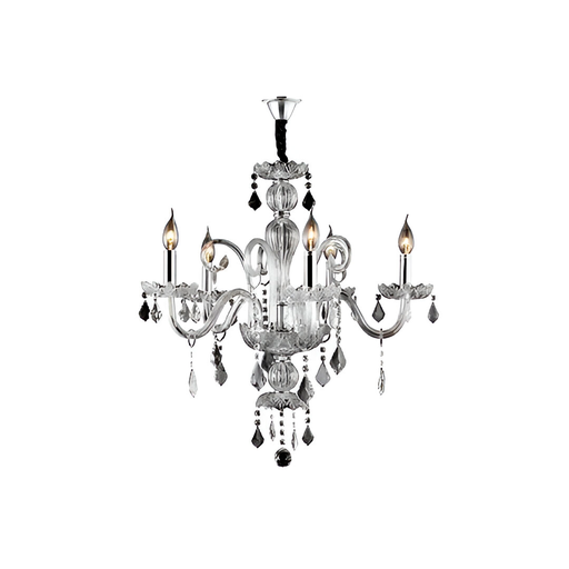 [95341] Lampara colgar cristal 5l e14 40w 3010tr transparente