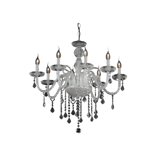 [99364] Lampara colgar cristal 6l e14 40w 1803tr transparente