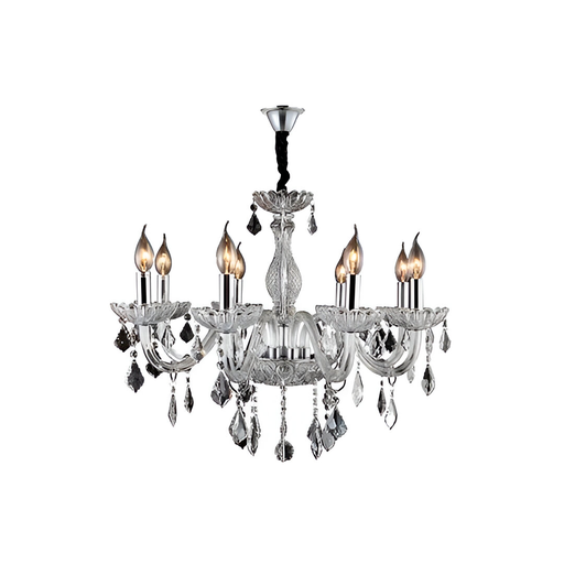 [122424] Lampara colgar cristal 8l e14 40w 21011c tranparente