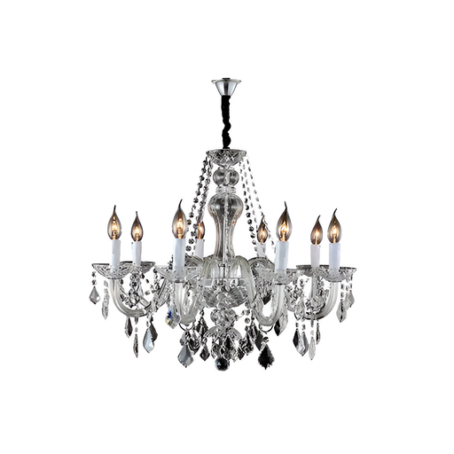 [95346] Lampara colgar cristal 8l e14 40w 3028tr