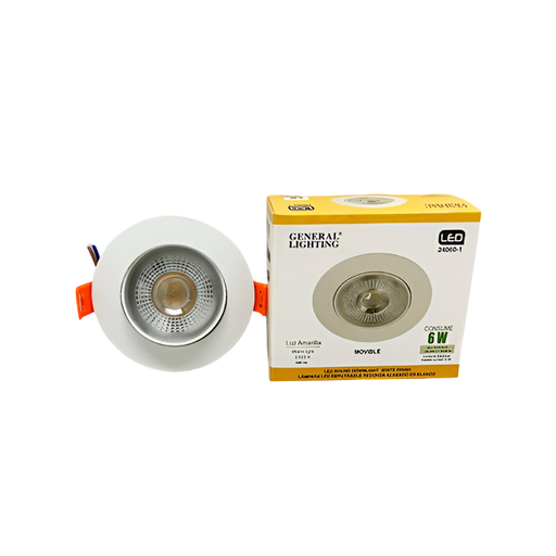 [143603] Lampara panel empotrable led 6w 3000k red 24060-1