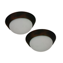 Lampara techo 1l lumi 71742-9 negro/chocolate