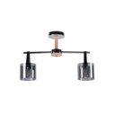 Lampara techo 2l 40w lumi 22713-4 cromo