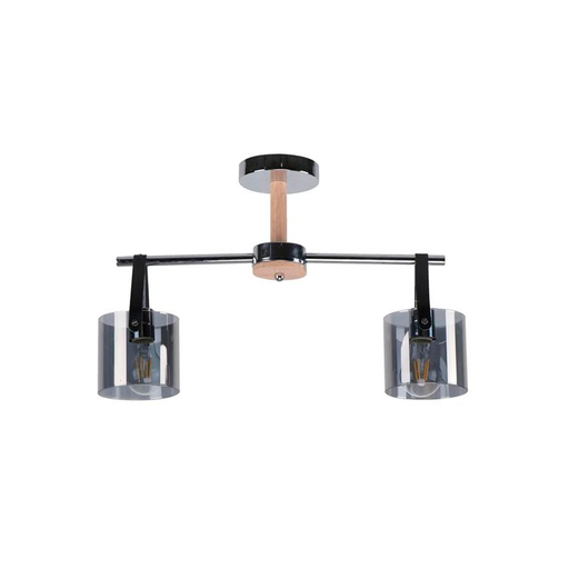 [111478] Lampara techo 2l 40w lumi 22713-4 cromo