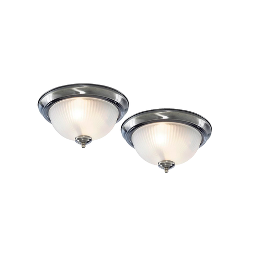 [89819] Lampara techo 2l mundi 006c-2b negro/cromo