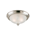 Lampara techo 2l westing 64305 niquel vidrio blanco